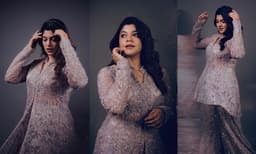 ഇന്റോ വെസ്‌റ്റേണ്‍ സ്‌റ്റൈലില്‍ ഗ്ലാമറസായി അപര്‍ണ ബാലമുരളി; ചിത്രങ്ങള്‍
