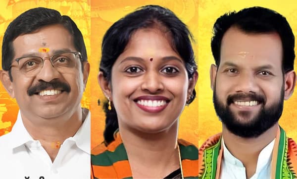 പാലക്കാട് സി കൃഷ്ണകുമാര്, ചേലക്കരയില് കെ ബാലകൃഷ്ണന്, വയനാട്ടില് നവ്യ ഹരിദാസ്; ബിജെപി സ്ഥാനാര്ത്ഥികളായി