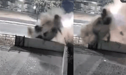 എട്ട് തവണ കറങ്ങി മറിഞ്ഞു വീണ് കാര്‍, നിസാര പരിക്കുകള്‍ പോലുമില്ല ; ഞങ്ങള്‍ക്ക് ചായ തരൂവെന്ന് യാത്രക്കാര്‍