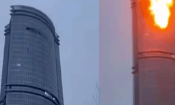 കസാനിൽ 9/11 മോ‍ഡൽ ആക്രമണവുമായി യുക്രൈൻ, കൂറ്റന്‍ ബഹുനില കെട്ടിടങ്ങളിലേക്ക് ഡ്രോണുകൾ ഇടിച്ചുകയറ്റി