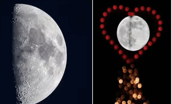 പ്രകാശത്തിനും ഇരുട്ടിനുമിടയിൽ സന്തുലിതാവസ്ഥ മാറുന്ന ചാന്ദ്രചക്രത്തിലെ വഴിത്തിരിവ്, 'അർധമൂൺ' ആഘോഷമാക്കി ഗുഗിളും