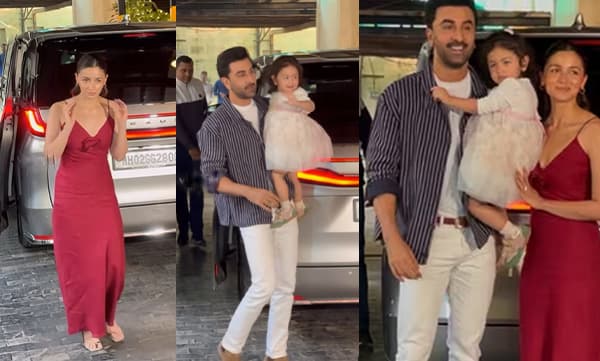 കൂടുതല്‍ ശബ്ദം വയ്ക്കരുത്, റാഹ പേടിക്കുമെന്ന് ആലിയ; കൈവീശിയും ഫ്ലൈയിംഗ് കിസ് നല്‍കിയും ആശംസകളറിയിച്ചും കുഞ്ഞ് റാഹ- ക്രിസ്മസില്‍ തിളങ്ങി ആലിയയും രണ്‍ബീറും