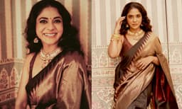 നിധി പോലെ സൂക്ഷിച്ചുവെച്ചതാണ്, 23 വര്‍ഷം പഴക്കമുളള സാരിയില്‍ സുന്ദരിയായി പൂര്‍ണിമ; ചിത്രങ്ങള്‍
