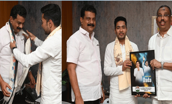 പി വി അൻവർ തൃണമൂൽ കോൺഗ്രസിൽ; അംഗത്വം നൽകി അഭിഷേക് ബാനർജി
