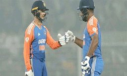 സഞ്ജു മറുവശത്തുള്ളത് ധൈര്യം, , അദ്ദേഹത്തിന്റെ ബാറ്റിങ് കാണുന്നത് ഇഷ്ടം’: ഇംഗ്ലണ്ടിനെ വീഴ്ത്തിയ ഇന്നിങ്സിനു പിന്നാലെ അഭിഷേക് ശർമ