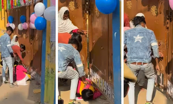 


പരീക്ഷാ ഹാളിലെത്താന്‍ വൈകി: ഗേറ്റിനടിയിലൂടെ നുഴഞ്ഞ് കയറി പെണ്‍കുട്ടി, വീഡിയോ വൈറല്‍ 
