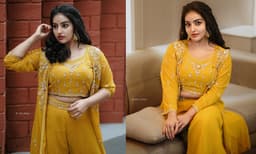 മഞ്ഞയണിഞ്ഞ് സിമ്പിള്‍ ലുക്കില്‍ മാളവിക മേനോന്‍; ചിത്രങ്ങള്‍
