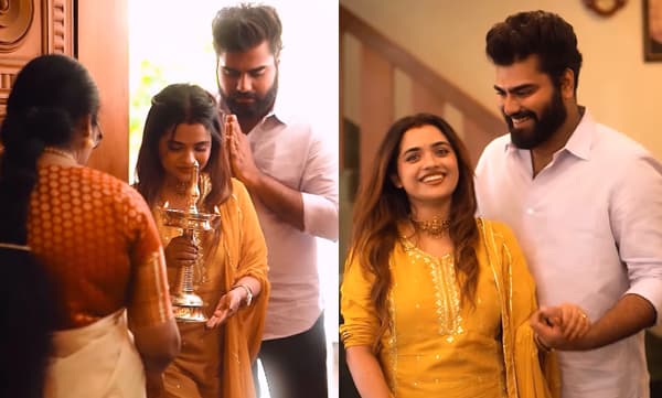 റോബിന്റെ വീട്ടിലേക്ക് വലതുകാല്‍ വെച്ചുകയറി ആരതി; വീഡിയോ
