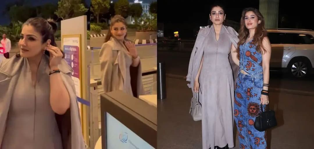 സ്വർണ്ണക്കമ്മൽ സൂപ്പറെന്ന് പാപ്പരാസി ; ഒട്ടും ആലോചിക്കാതെ ഊരി സമ്മാനമായി നൽകി രവീണ ടണ്ടൻ - വൈറൽ വീഡിയോ 