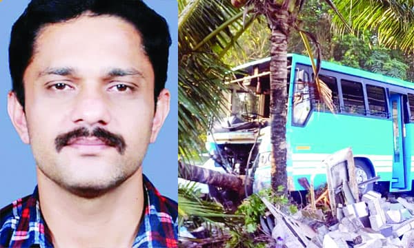 ബസ് ഓടിക്കുന്നതിനിടെ കുഴഞ്ഞുവീണ ഡ്രൈവര്‍ മരിച്ചു ; നിയന്ത്രണം വിട്ട ബസ് അപകടത്തില്‍പെട്ടു ; 20 ലധികം യാത്രക്കാര്‍ക്കു പരുക്കേറ്റു