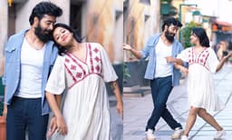 ട്രെന്‍ഡിങ് പാട്ടിനൊപ്പം ചുവുവെച്ച് രഞ്ജിനി കുഞ്ചു, ഒപ്പം അഭിഷേകും; വീഡിയോ 
