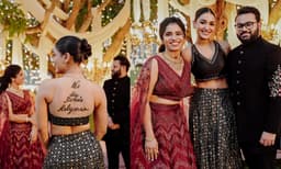 ഇതെന്റെ സഹോദരിയുടെ വിവാഹം; ചിത്രങ്ങളുമായി സാനിയ അയ്യപ്പന്‍
