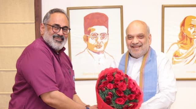 രാജീവ് ചന്ദ്രശേഖർ അമിത് ഷായുമായി ഡൽഹിയിൽ കൂടിക്കാഴ്ച നടത്തി