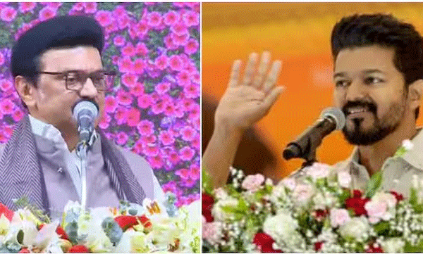 റെയ്ഡിലൂടെ ബിജെപി എഐഎഡിഎംകെയെ ഭയപ്പെടുത്തിയെന്ന് സ്റ്റാലിൻ; തമിഴ്നാട് മൂന്ന് തവണ തള്ളിയ സഖ്യമെന്ന് വിജയ്