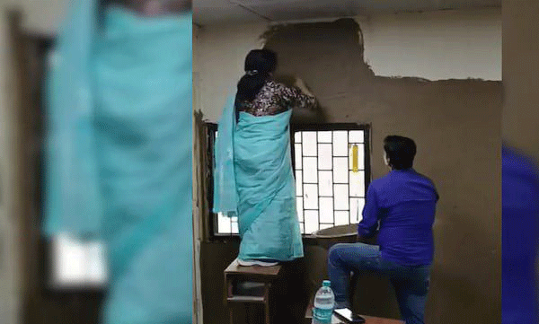 അസഹനീയമായ ചൂട്: കോളേജിലെ ക്ലാസ്സ്‌ മുറികളിൽ ചാണകം മെഴുകി പ്രിൻസിപ്പൽ, പിന്നാലെ വിദ്യാർത്ഥികളുടെ പ്രതിഷേധം

