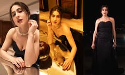 ഷോൾഡർലെസ്സ് ബ്ലാക്ക് ഗൗണിൽ ഹോട്ട് ഗ്ലാമർ ലുക്കിൽ സാറ അലി ഖാൻ; സൈബർ മീഡിയ ഹോട്ടാക്കി താരം 