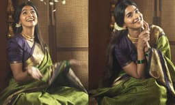 മുത്തശ്ശിയുടെ 70 വര്‍ഷം പഴക്കമുളളസാരിയില്‍ സുന്ദരിയായി പൂജ ഹെഗ്‌ഡെ; ചിത്രങ്ങള്‍
