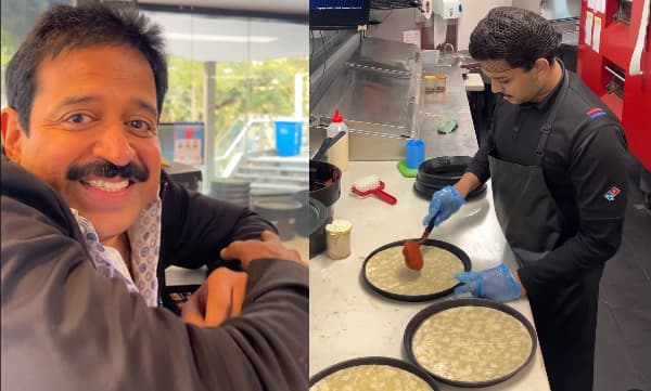 മേയ് ദിനത്തില്‍ ഡൊമിനോസില്‍ ജോലി ചെയ്യുന്ന മകന്‍; വീഡിയോ പങ്കുവെച്ച് ഗോപിനാഥ് മുതുകാട് 
