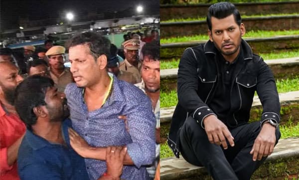 പൊതുവേദിയില്‍ കുഴഞ്ഞുവീണ് വിശാല്‍; ആരോഗ്യനിലയില്‍ ആശങ്ക
