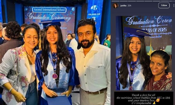 surya jyotika daughter graduation ceremony (Image Source: Instagram)