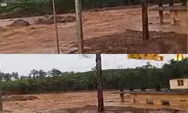 മുണ്ടക്കൈ ഭാഗത്ത് വീണ്ടും കുത്തൊഴുക്ക് ; ഉരുള്‍പൊട്ടലാണോ മണ്ണിടിച്ചിലെന്നോ വ്യക്തമല്ല