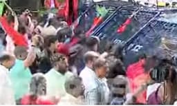 തിരുവനന്തപുരം കോര്‍പ്പറേഷനില്‍ ബിജെപി പ്രതിഷേധം ; പോലീസ് ആറുവട്ടം ജലപീരങ്കി പ്രയോഗിച്ചു