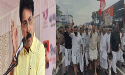 ‘മുസ്‌ലിം ലീഗിനെ കൂട്ട്പിടിച്ച് ഞങ്ങടെ നേരെ പോരിന് വന്നാല്‍ ചവിട്ടിത്താഴ്ത്തും കട്ടായം'; പി കെ ശശിക്കെതിരെ മണ്ണാര്‍ക്കാട് സിപിഐഎം പ്രകടനം