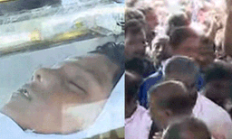 നാടിന്റെ തീരാനോവായി മിഥുൻ : ചിതയ്ക്ക് തീകൊളുത്തി കുഞ്ഞനുജൻ