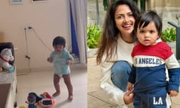 മോണിക്ക ഗാനത്തിന് ചുവടുവെച്ച് കുഞ്ഞ് ഇളൈ; വീഡിയോ പങ്കുവെച്ച് അമല പോള്‍

