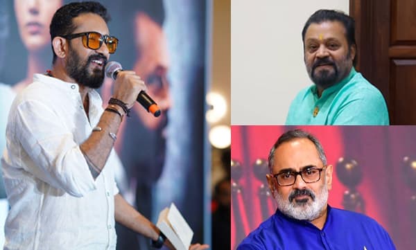Pravin Narayanan aganist Suresh Gopi and Rajeev Chandrasekhar (Image Source: Facebook)