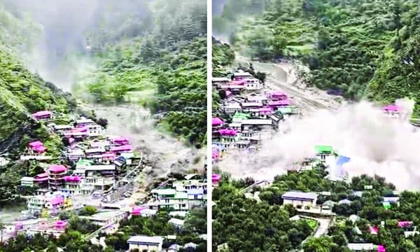 മേഘസ്‌ഫോടനത്തില്‍ കുടുങ്ങി 28 മലയാളികളും ; ഗംഗോത്രിയിലേക്ക് പോയവര്‍ ഒറ്റപ്പെട്ടതായി റിപ്പോര്‍ട്ട്