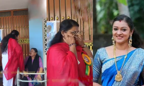 Divya Sreedhar bursts out when she sees aparna nair's mother (Image Source: Facebook)
