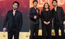 ‘സംസാരിക്കുന്നതിനിടയില്‍ തെറ്റുപറ്റിയാല്‍ അച്ഛനുണ്ടല്ലോ ഇവിടെ...’യെന്ന് ആര്യന്‍ ഖാന്‍; തന്റെ ഐക്കണിക് പിതാവിനെപ്പോലെ സദസ്സിന്റെ കൈയടി നേടി താരപുത്രന്‍