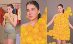 മഞ്ഞ ബബിള്‍​സ് കൊണ്ടൊരു സ്റ്റൈലിഷ് ഗ്ലാമര്‍ ഔട്ട്ഫിറ്റ്;  വണ്‍ ഷോള്‍ഡര്‍ ഡ്രസ്സില്‍ ഡോള്‍ ലുക്കില്‍ ഫാഷന്‍ സെന്‍സേഷന്‍ ഉര്‍ഫി ജാവേദ്