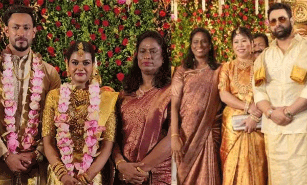   കേരള സ്റ്റൈലില്‍ സാരിയും തലയില്‍ മുല്ലപ്പൂവും; മലയാളി മങ്കയായി പി ടി ഉഷയുടെ മകന്റെ വിവാഹത്തില്‍ പങ്കെടുക്കാന്‍ മേരി കോം എത്തി 
