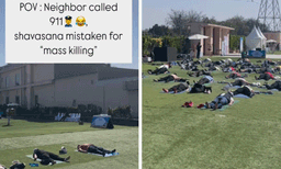 ശവാസനം കിടന്നപ്പോള്‍ കൂട്ടക്കൊലയാണെന്ന് കരുതി, പിന്നാലെ കൂട്ട ബഹളം
