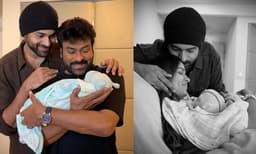 ‘‘മാതാപിതാക്കളായി മാറിയ വരുണിനും ലാവണ്യയ്ക്കും, ഗ്രാന്റ്പേരന്റ്സായി സ്ഥാനക്കയറ്റം കിട്ടിയ നാഗേന്ദ്രബാബുവിനും പത്മജയ്ക്കും ആശംസകള്‍...’’ കുഞ്ഞതിഥിയ്ക്കൊപ്പം ചിരഞ്ജീവി