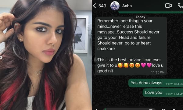 ‘‘വിജയം ഒരിക്കലും തലയിലേക്കും പരാജയം ഒരിക്കലും നിന്റെ ഹൃദയത്തിലേക്കും പോകരുത് ചക്കരേ...’’ കല്യാണിക്ക് ഉപദേശവുമായി ​‍അച്ഛന്‍ പ്രിയദര്‍ശന്‍