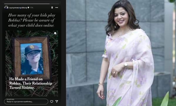 Supriya menon on Ethan Dallas suicide and warning to parents (Image Source: Instagram)