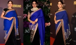 അമ്മ ധരിച്ച അതേ റോയല്‍ ബ്ലൂ സാരി ധരിച്ച് ജാന്‍വി കപൂര്‍; ശ്രീദേവിക്കുള്ള ആദരസൂചകമായി ‘ഹോംബൗണ്ട്’ പ്രീമിയറിൽ ജാന്‍വിയുടെ എന്‍ട്രി  