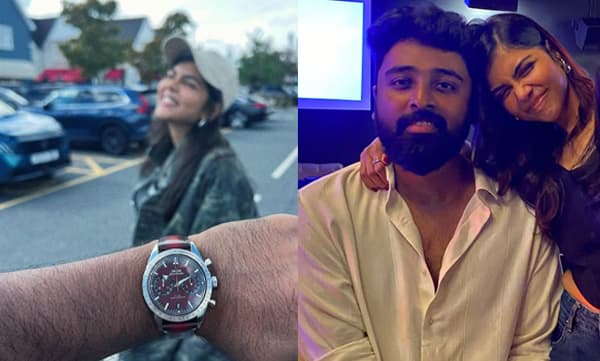 Kalyani Priyadarshan gifts luxury watch to Nimish Ravi (Image Source: Instagram)