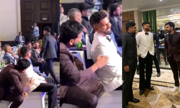 Rohit sharma imitating sanju samson's walking style (Image Source: Instagram)