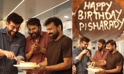 ക്ലോസപ്പ് ഷോട്ട് ഓണ്‍ രമേഷ് പിഷാരടി ബര്‍ത്ത്ഡേ ഫ്രെയിം; നിറചിരിയോടെ കൈയടിച്ച് മമ്മൂട്ടി, കൈയില്‍ കേക്കുമായി കുഞ്ചാക്കോ ബോബന്‍; ചിത്രങ്ങള്‍ തരംഗം