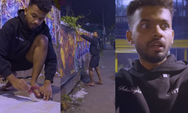 സ്വന്തം സിനിമയുടെ പോസ്റ്റര്‍ ഒട്ടിച്ച മാത്യുവിനെ പേടിപ്പിച്ച് ‘കാന്താര’; അവസാനം ട്വിസ്റ്റ്; വീഡിയോ
