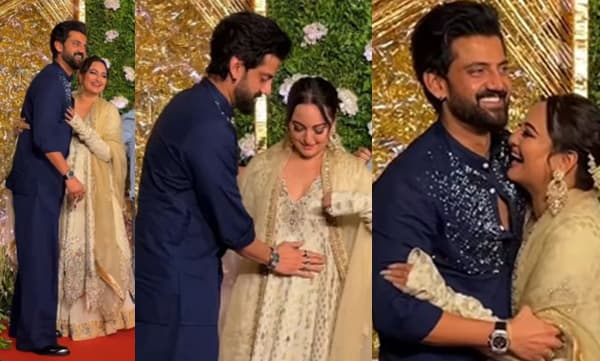 Sonakshi Sinha and Zaheer Iqbal cute moment (Image Source: Instagram)