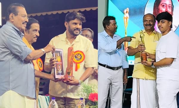 Kalabhavan Navas receiving award (Image Source: Instagram)
