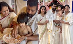 വിദ്യാരംഭം കുറിച്ച് ഓംകാര്‍; ചിത്രങ്ങളുമായി നരെയ്ന്‍

