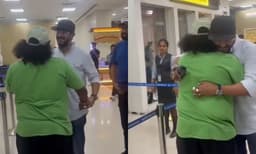 എയര്‍പോര്‍ട്ടില്‍ വെച്ച് യോഗി ബാബുവിനെ ഓടിച്ചെന്ന് കെട്ടിപിടിച്ച് ദുല്‍ഖര്‍ ; വീഡിയോ
