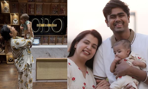 Diya Krishna and Aswin Ganesh with omi (Image Source: Instagram)