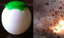  കാസർകോട് നീലേശ്വരത്ത് ഒഴിഞ്ഞ പറമ്പ് വൃത്തിയാക്കുന്നതിനിടെ  ഐസ്ക്രീം ബോംബ് കണ്ടെത്തി